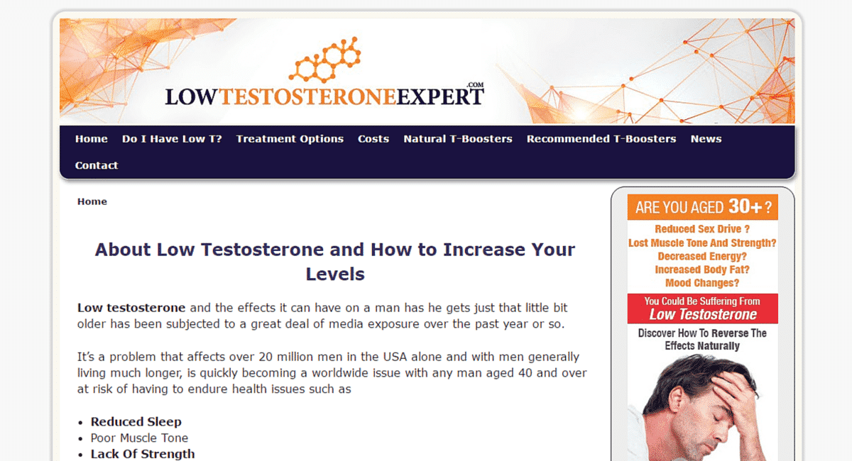 Low Testosterone Expert Low Testosterone Expert