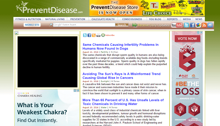 Prevent Disease Prevent Disease