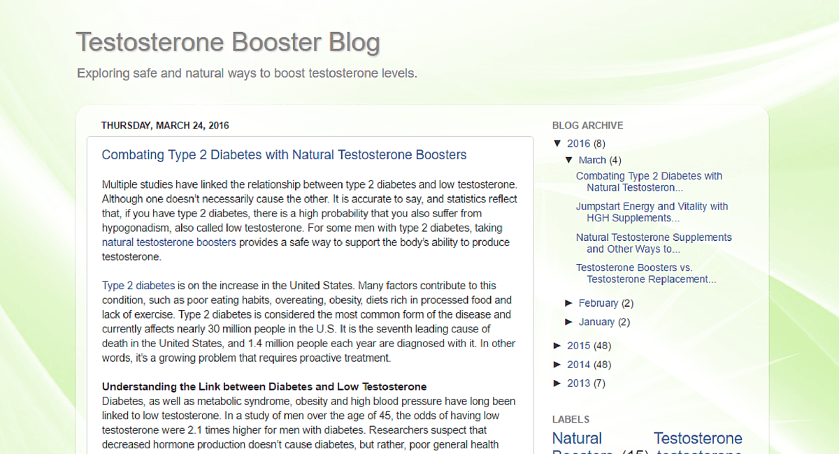 Testosterone Booster Blog Testosterone Booster Blog