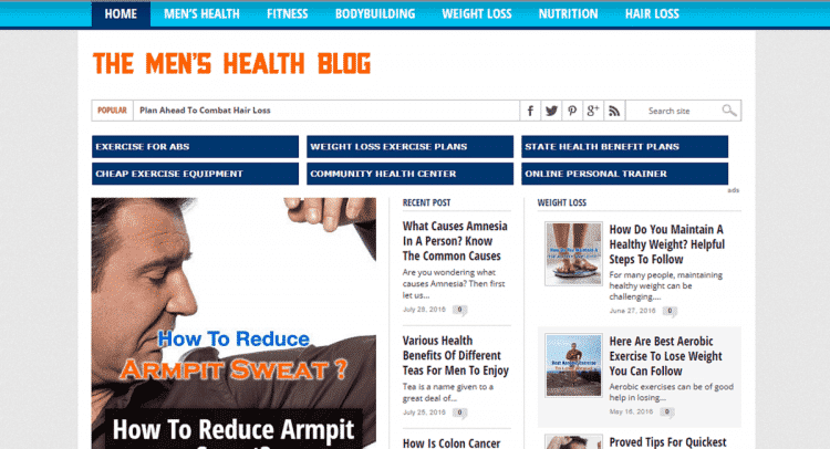 The Mens Health Blog The Mens Health Blog