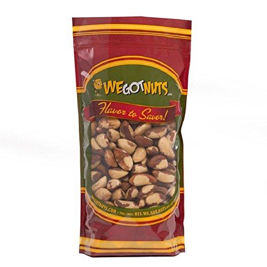 Brazil Nuts - 2 Pounds ,Whole, Shelled, Raw, Natural, We Got Nuts - Brazil Nuts Testosterone