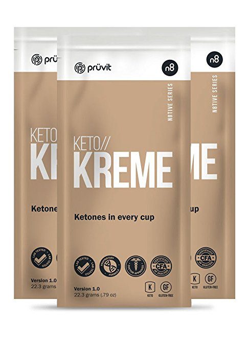KETO//KREME by Pruvit Ketone Supplement in a Coffee Creamer