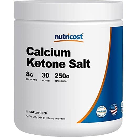 Nutricost Calcium BHB Salts, Exogenous Ketone Supplement Nutricost Calcium BHB Salts, Exogenous Ketone Supplement