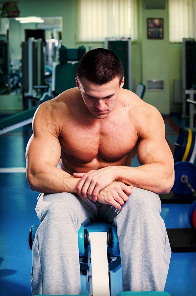 sad bodybuilder