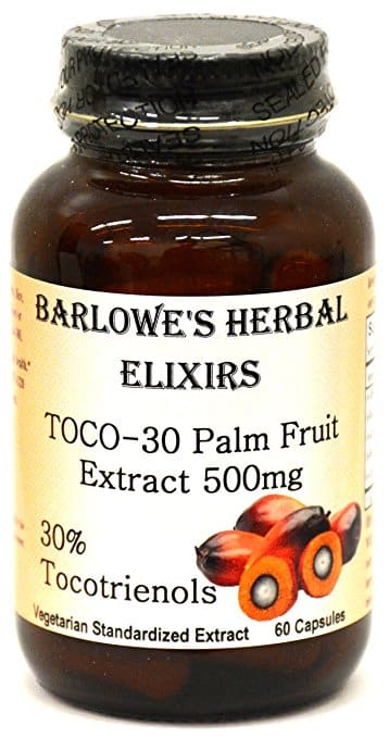 Barlowes Herbal Elixirs TOCO-30 Tocotrienol Palm Fruit Extract 60 Barlowes Herbal Elixirs TOCO-30 Tocotrienol Palm Fruit Extract 60