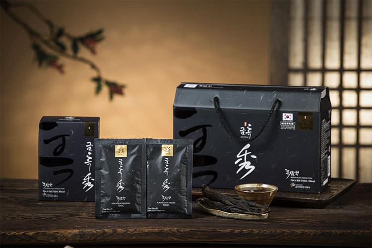 Korean Black Ginseng Extract, Premium Quality, Made in Korea, 70 ml X 30ea  Hucode