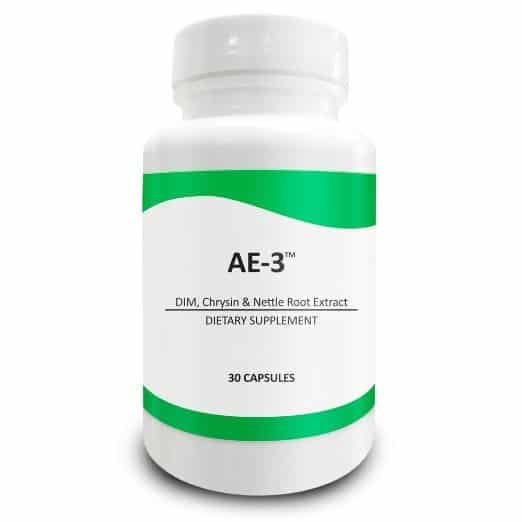 Pure Science AE-3 Chrysin with DIM and Stinging Nettle Root Extract — best overall natural estrogen blocker