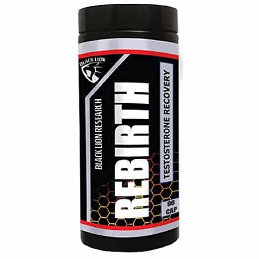 Black Lion Research Rebirth PCT — full post-cycle therapy stack with aromatase inhibition, test support and oestrogen control