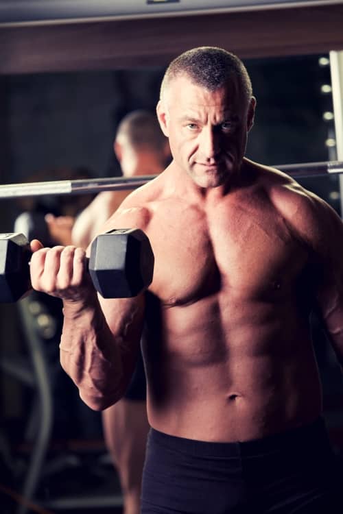 Bodybuilder training