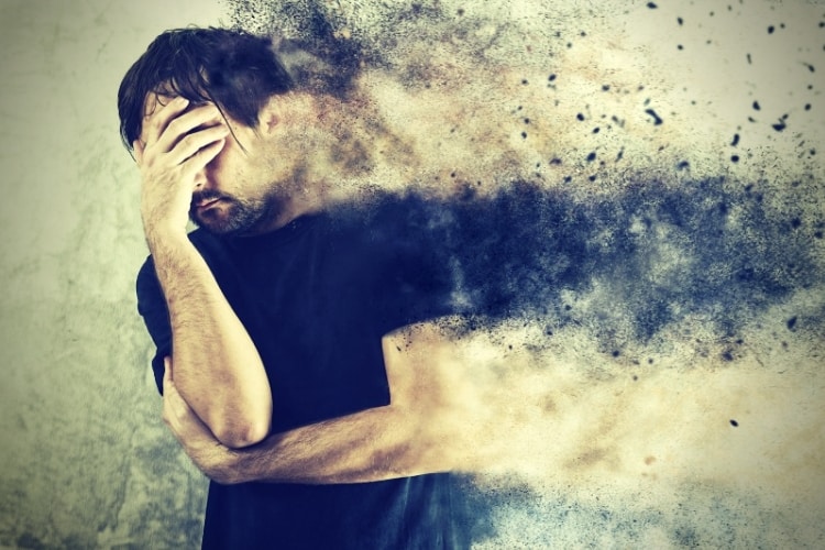 Depressed Man Portrait