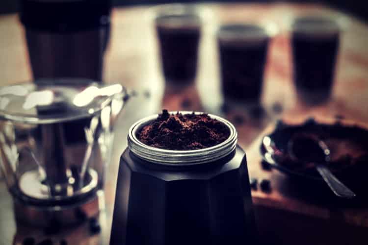 Making coffee