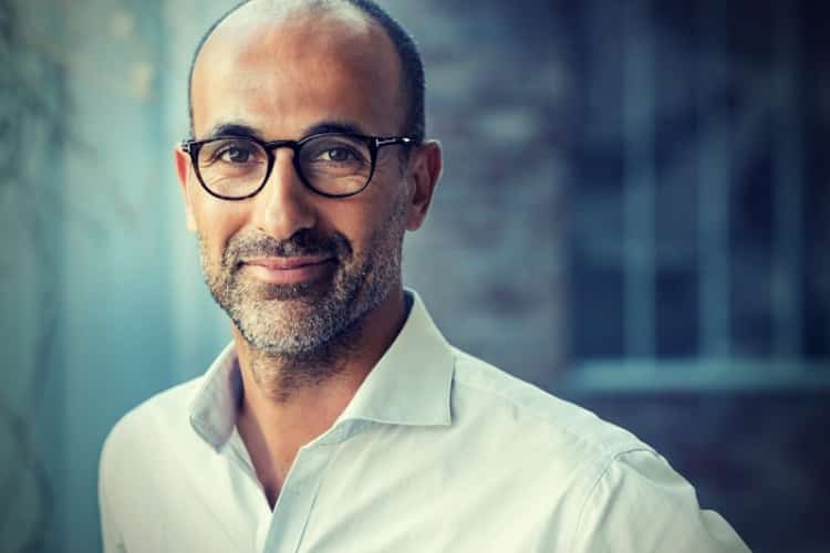 Mature mixed race man smiling