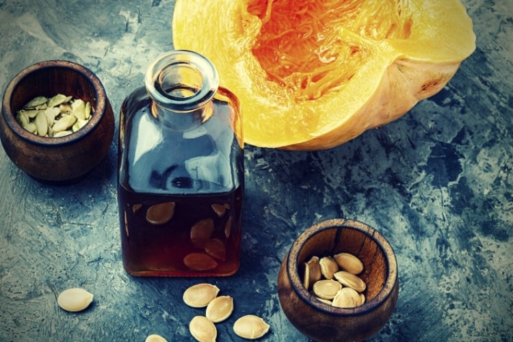 Natural pumpkin seed oil