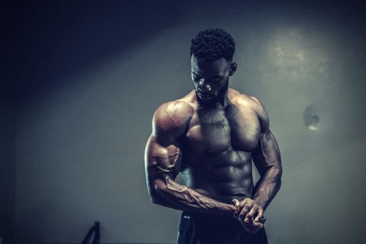 Photo of a man with muscular body Photo of a man with muscular body