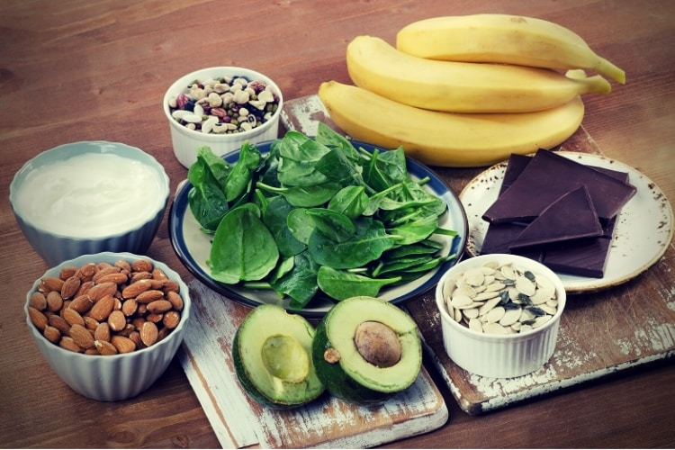 Products High in Magnesium on table