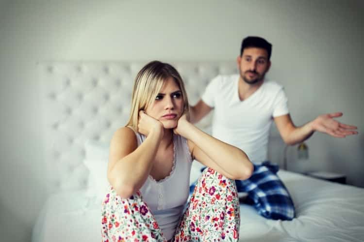 Young unhappy couple having problems in their relationship Young unhappy couple having problems in their relationship